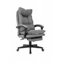 Кресло руководителя Бюрократ CH-820MSG-F темно-серый 38-417 крестов. пластик подст.для ног