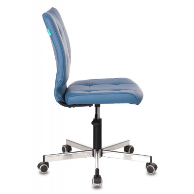 Кресло Бюрократ CH-330M синий Orion-03 экокожа крестов. металл хром