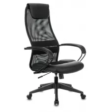 Кресло эргономичное Бюрократ CH-608 черный TW-01 сиденье черный TW-11 экокожа/сетка с подголов. крестов. пластик