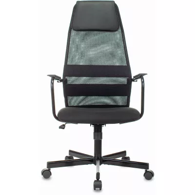 Кресло Бюрократ KB-5M черный TW-01 3C11 сетка/ткань с подголов. крестов. металл черный