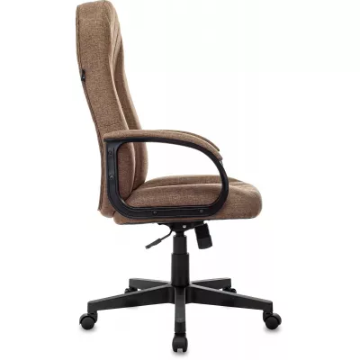 Кресло руководителя Бюрократ T-898 коричневый 38-414 крестов. пластик