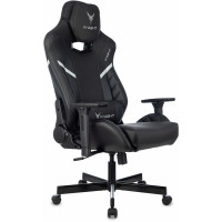 Кресло игровое Knight Thunder 5X черный экокожа крестов. металл