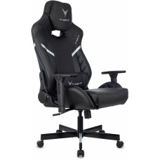 Кресло игровое Knight Thunder 5X черный экокожа крестов. металл