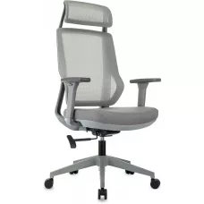 Кресло эргономичное Бюрократ MC-G411N-H серый сетка/ткань с подголов. крестов. пластик пластик серый