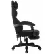 Кресло игровое Knight Lord/F черный экомех крестов. пластик подст.для ног