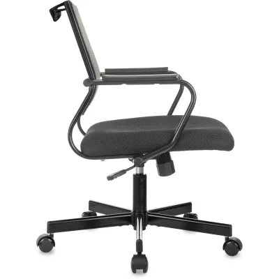 Кресло Бюрократ CH Balance-Low черный Elastic-102 TW-11 сетка/ткань низк.спин. крестов. металл черный