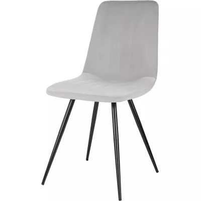 Стул для дома Бюрократ CH-K6_4 комплект 4шт св.серый Holland 09 металл черный на ножках (CH-K6_1/HL09_4)