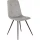Стул для дома Бюрократ CH-K1 св.серый Holland 09 металл черный на ножках (CH-K1_1/HL09)