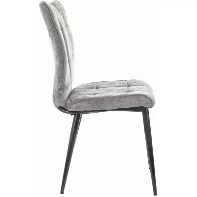 Стул для дома Бюрократ CH-K10 серый Light 19 металл черный на ножках (CH-K10_1/LT19)