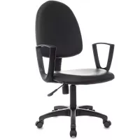 Кресло Бюрократ CH-1300N черный Престиж+ экокожа крестов. пластик