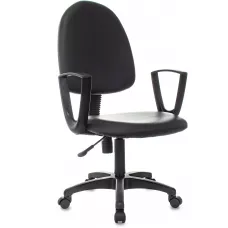 Кресло Бюрократ CH-1300N черный Престиж+ экокожа крестов. пластик