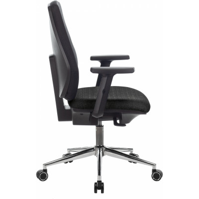 Кресло Бюрократ CH-545SL черный 38-418 крестов. металл хром