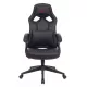 Кресло игровое Zombie Driver черный экокожа с подголов. крестов. пластик