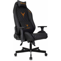 Кресло игровое Knight Rampart черный ромбик экокожа с подголов. крестов. металл
