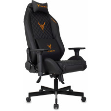 Кресло игровое Knight Rampart черный ромбик экокожа с подголов. крестов. металл