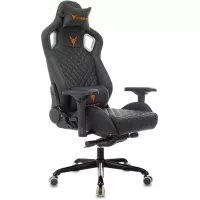 Кресло игровое Knight TITAN черный ромбик экокожа с подголов. крестов. металл