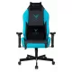 Кресло игровое Knight Neon черный/голубой соты экокожа с подголов. крестов. металл
