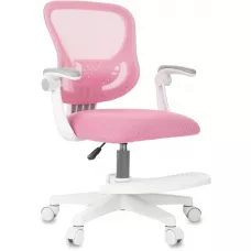 Кресло детское Бюрократ Burokids 3 розовый сетка/ткань крестов. пластик подст.для ног пластик белый