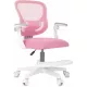 Кресло детское Бюрократ Burokids 3 розовый сетка/ткань крестов. пластик подст.для ног пластик белый