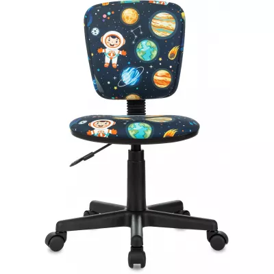 Кресло детское Бюрократ CH-204NX темно-синий космонавт крестов. пластик