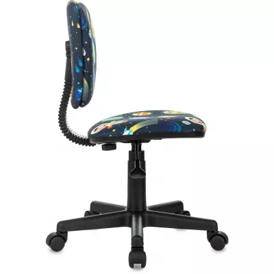 Кресло детское Бюрократ CH-204NX темно-синий космонавт крестов. пластик