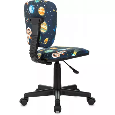 Кресло детское Бюрократ CH-204NX темно-синий космонавт крестов. пластик