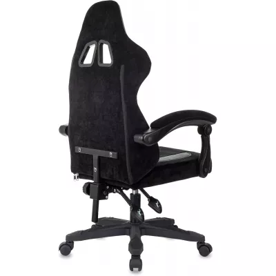 Кресло игровое Knight Wolf черный/серый крестов. пластик