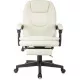 Кресло руководителя Бюрократ CH-868N-BF слоновая кость экокожа крестов. пластик подст.для ног