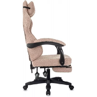 Кресло игровое Knight Lord/F коралловый экомех крестов. пластик подст.для ног