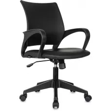 Кресло Бюрократ CH-695N черный экокожа крестов. пластик