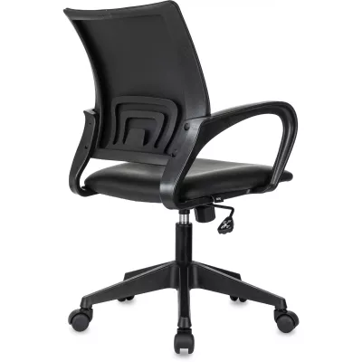 Кресло Бюрократ CH-695N черный экокожа крестов. пластик