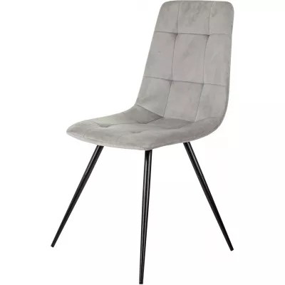 Стул для дома Бюрократ CH-K1_4 комплект 4шт св.серый Holland 09 металл черный на ножках (CH-K1_1/HL09_4)