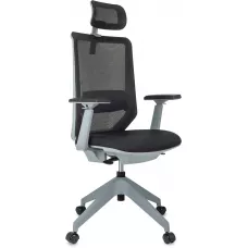 Кресло эргономичное Бюрократ MC-G611NL-H черный Elastic-102 с подголов. крестов.4-луч. пластик пластик серый