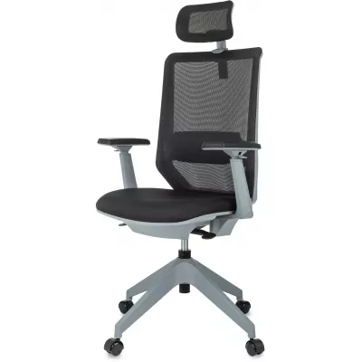 Кресло эргономичное Бюрократ MC-G611NL-H черный Elastic-102 с подголов. крестов.4-луч. пластик пластик серый