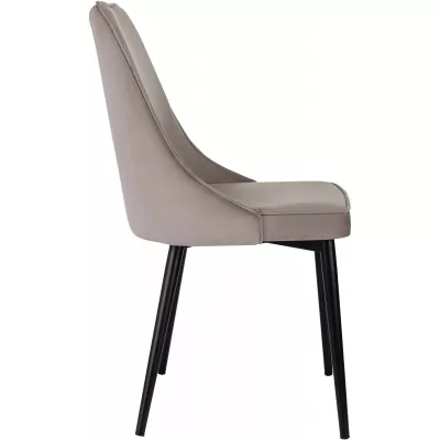 Стул для дома Бюрократ CH-K4 т.бежевый Holland 61 металл черный на ножках (CH-K4_1/HL61)