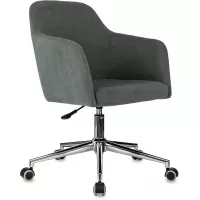 Кресло Бюрократ CH-395SL серый Alfa 44 крестов. металл хром