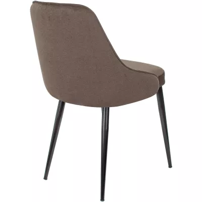 Стул для дома Бюрократ CH-K3 коричневый Light 10 металл черный на ножках (CH-K3_1/LT10)