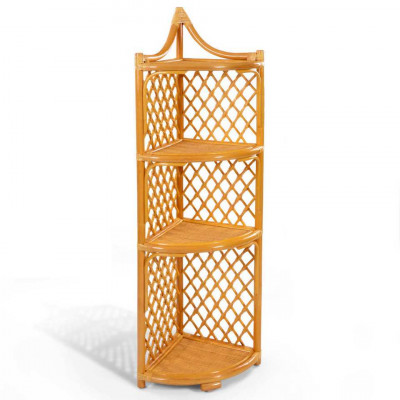 Этажерка угловая из ротанга