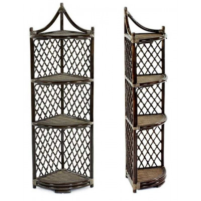 Этажерка угловая из ротанга