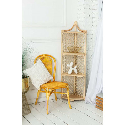 Этажерка угловая из ротанга