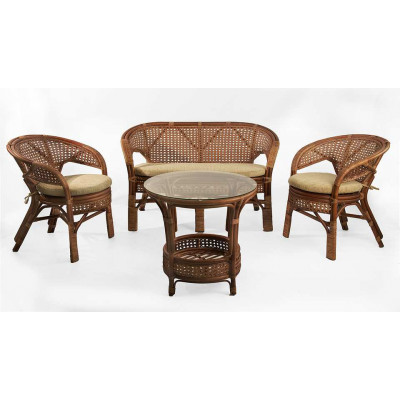 Комплект Пеланги для террасы с диваном и круглым столом