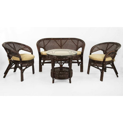 Комплект Пеланги для террасы с диваном и круглым столом