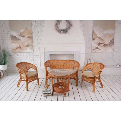 Комплект Пеланги для террасы с диваном и круглым столом