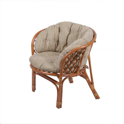 Кресло Багама с полной светлой подушкой