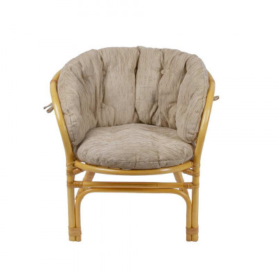 Кресло Багама с полной светлой подушкой