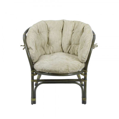 Кресло Багама с полной светлой подушкой