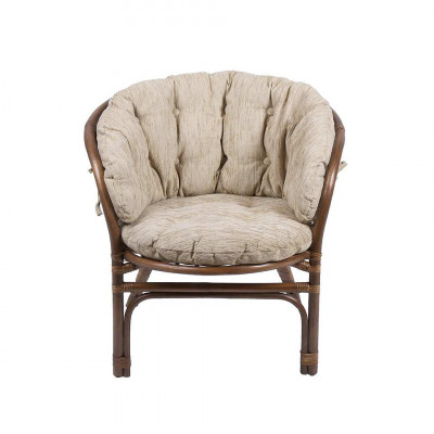 Кресло Багама с полной светлой подушкой