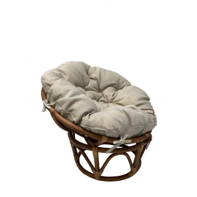 Кресло папасан-мини для детей с бежевой подушкой