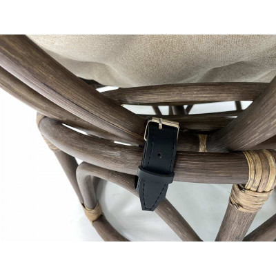 Кресло папасан-мини для детей с бежевой подушкой