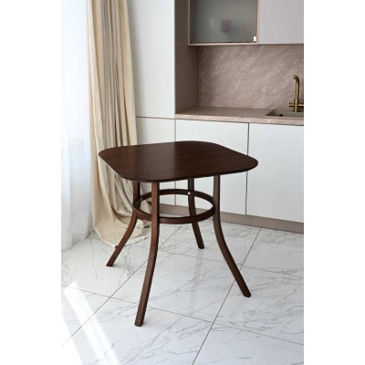 Стол обеденный Сатурн, квадратный, темный орех